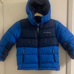 Columbia Two-Tone Blue Hooded Jacket